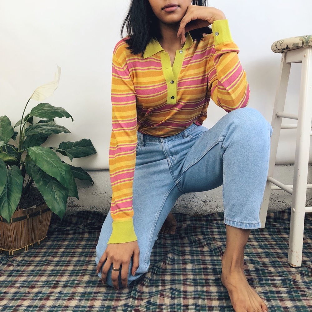 80s Candy Polo Knit